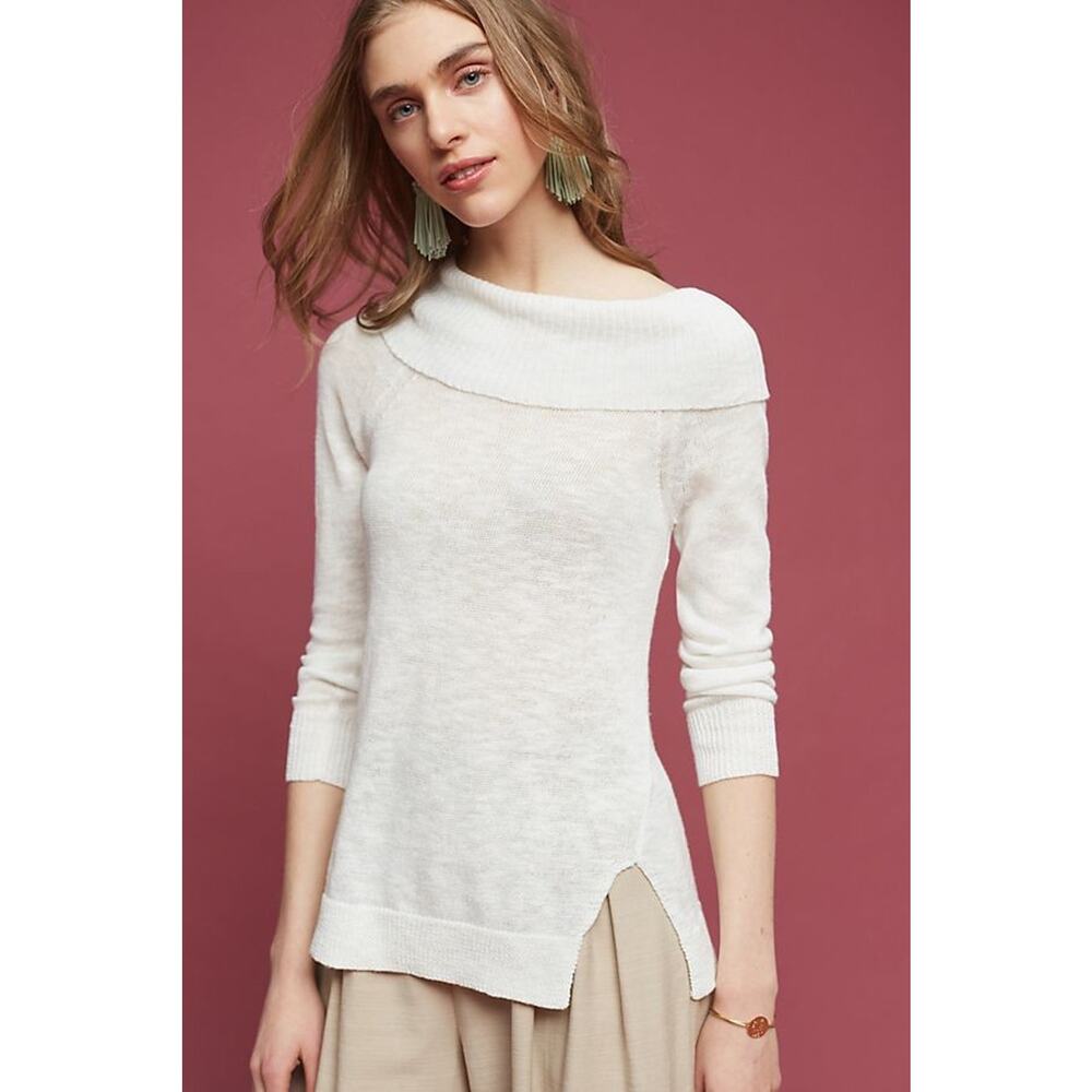 NEW Anthropologie $128 Michael Stars Cowl Neck Pullover Size Small